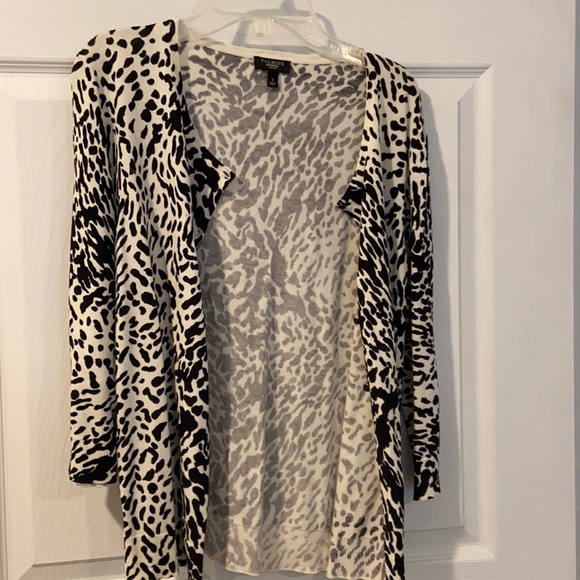 Talbots Animal Print 3/4 Sleeve Sweater Size S - Picture 8 of 11
